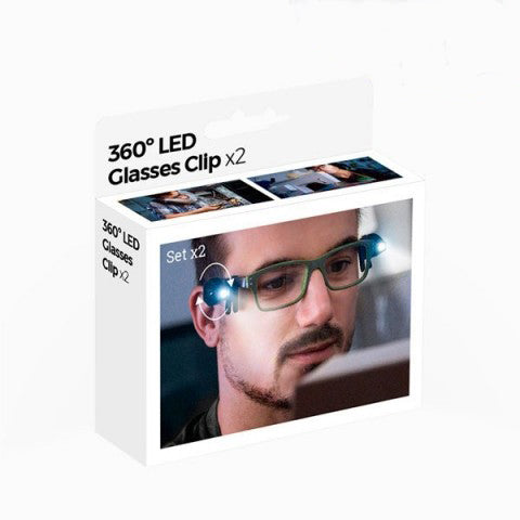 Clip LED per occhiali 2 pezzi