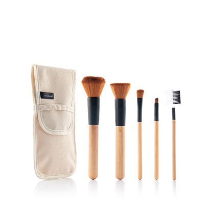 Set di Pennelli da Trucco in Legno Miset